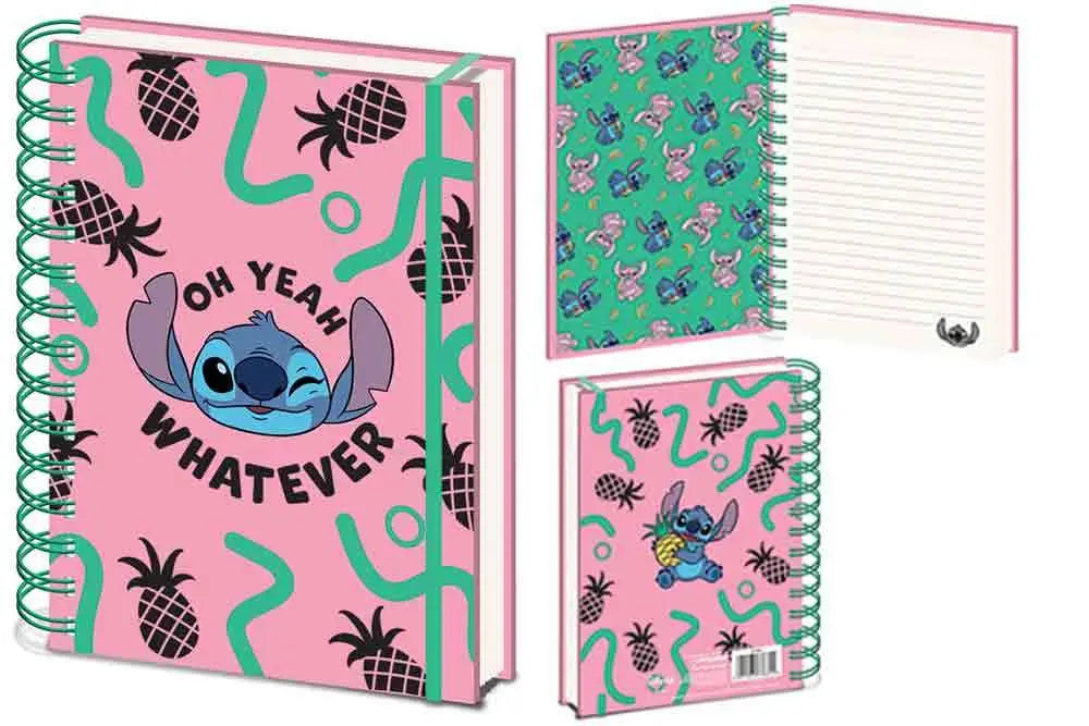 LILO AND STITCH - OH YEAH WATHEVER - A5 WIRO NOTEBOOK