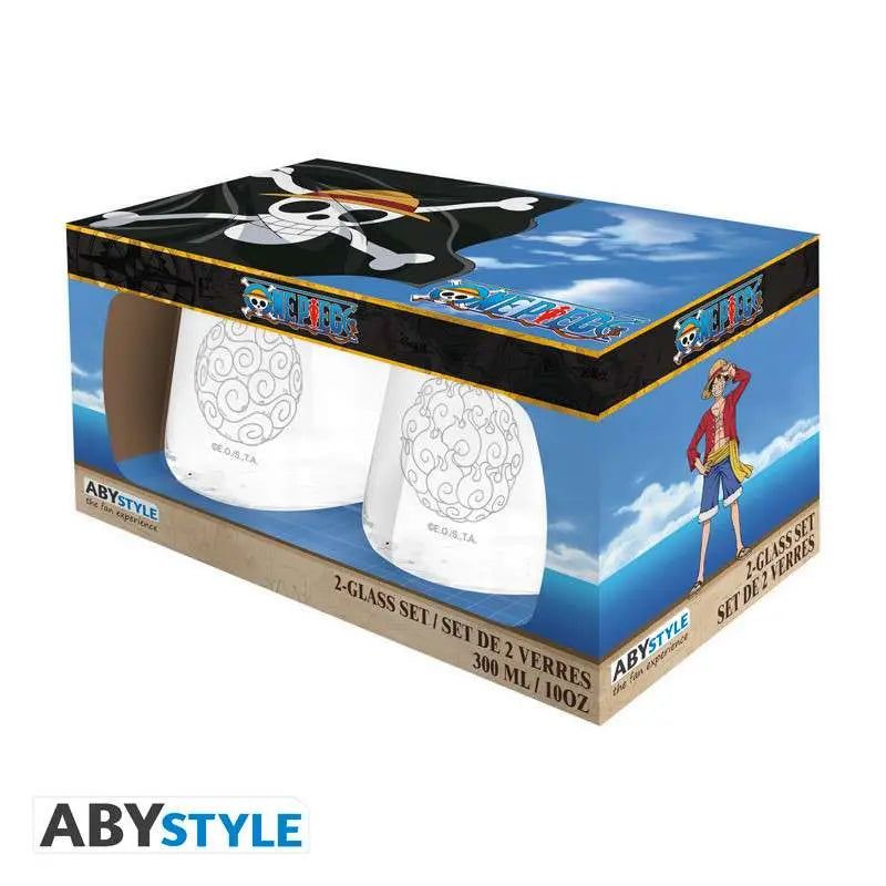 ONE PIECE DEVILS FRUITS GLASS SET (2)