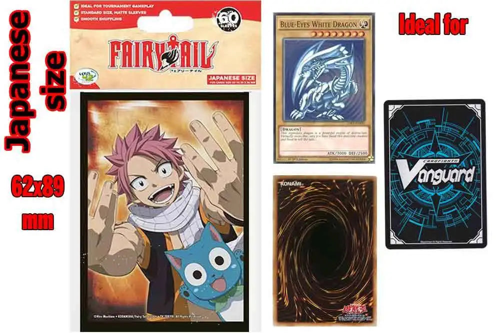 FAIRY TAIL PROTECTIVE SLEEVES NATSU AND HAPPY