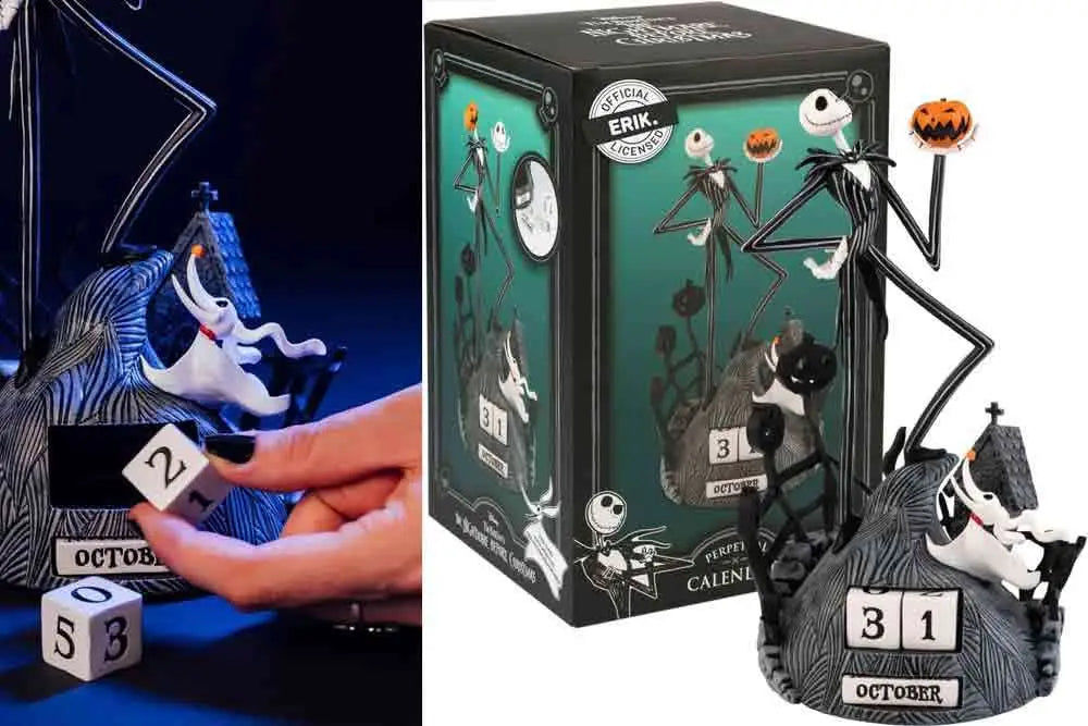 THE NIGHTMARE BEFORE CHRISTMAS JACK FIGURE 3D PERPETUAL CALENDAR