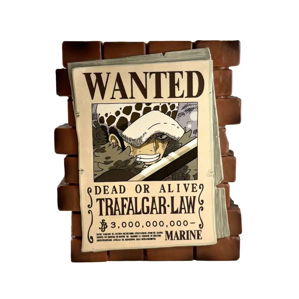 ONE PIECE POSTER WANTED LAW MONEY BOX