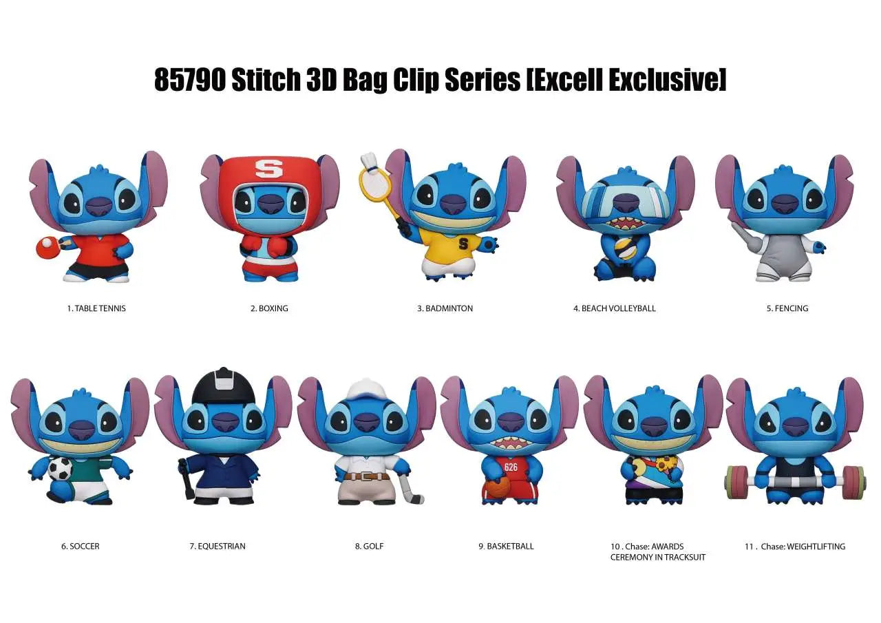 STITCH SPORT BAG CLIP BLIND BOX DISPLAY (24)