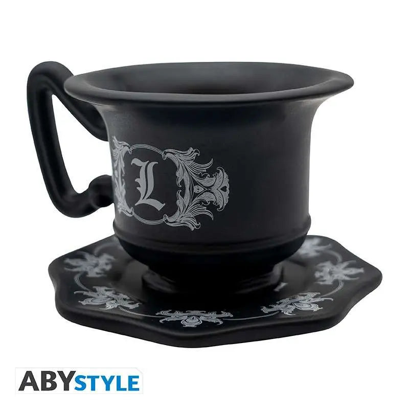DEATH NOTE L'S CUP MUG 3D WITH SAUCER