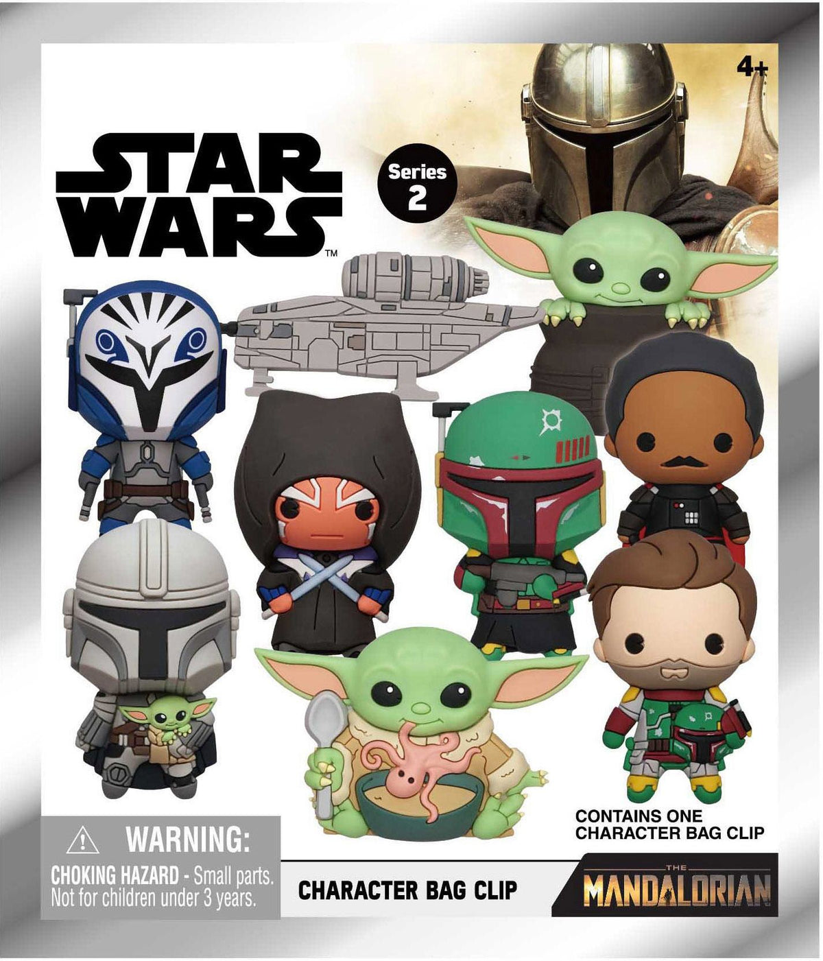 STAR WARS MANDALORIAN SERIES 2 BAG CLIP BLIND BOX DISPLAY (24)