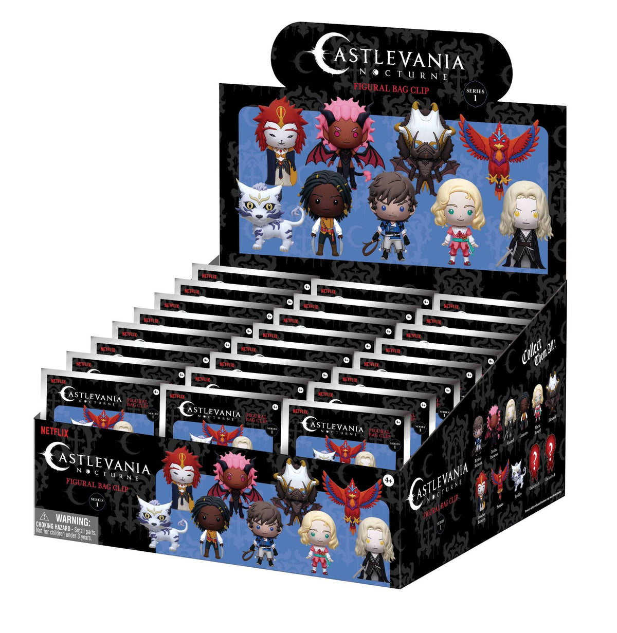 CASTLEVANIA NOCTURNE BAG CLIP BLIND BOX DISPLAY (24)