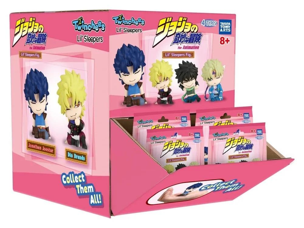 JOJO'S BIZARRE ADV.TWINCHEES LIL' SLEEPERS FIGURINE DISPLAY (24)