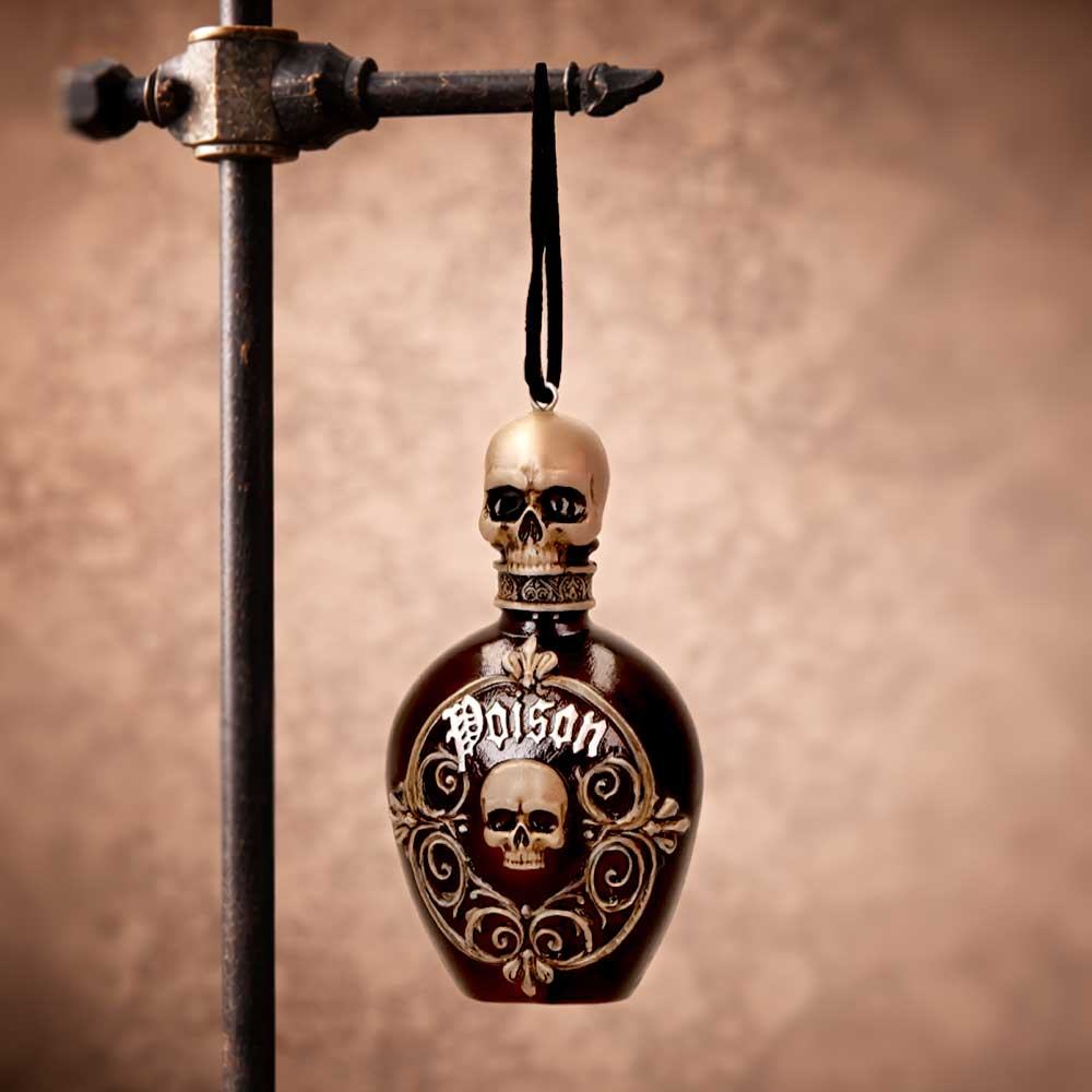 POISON BOTTLE HANGING ORNAMENT