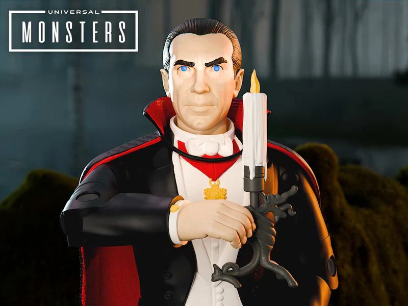UNIVERSAL MONSTERS WAVE 01 DRACULA REACTION+ ACTION FIGURE