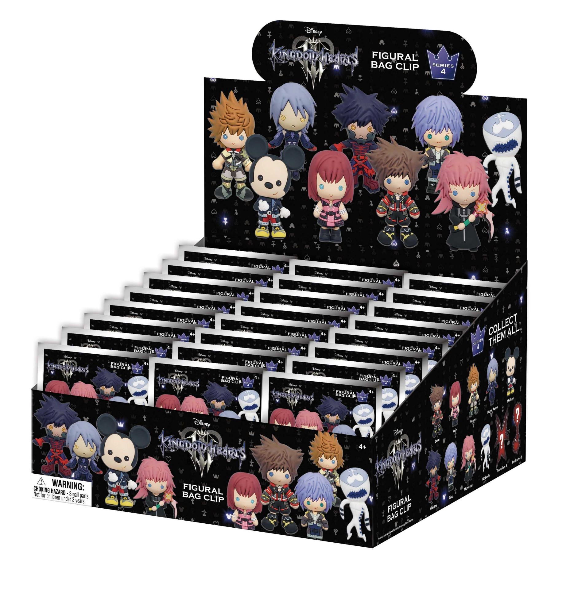 KINGDOM HEARTS S4 BAG CLIP BLIND BOX DISPLAY (24)
