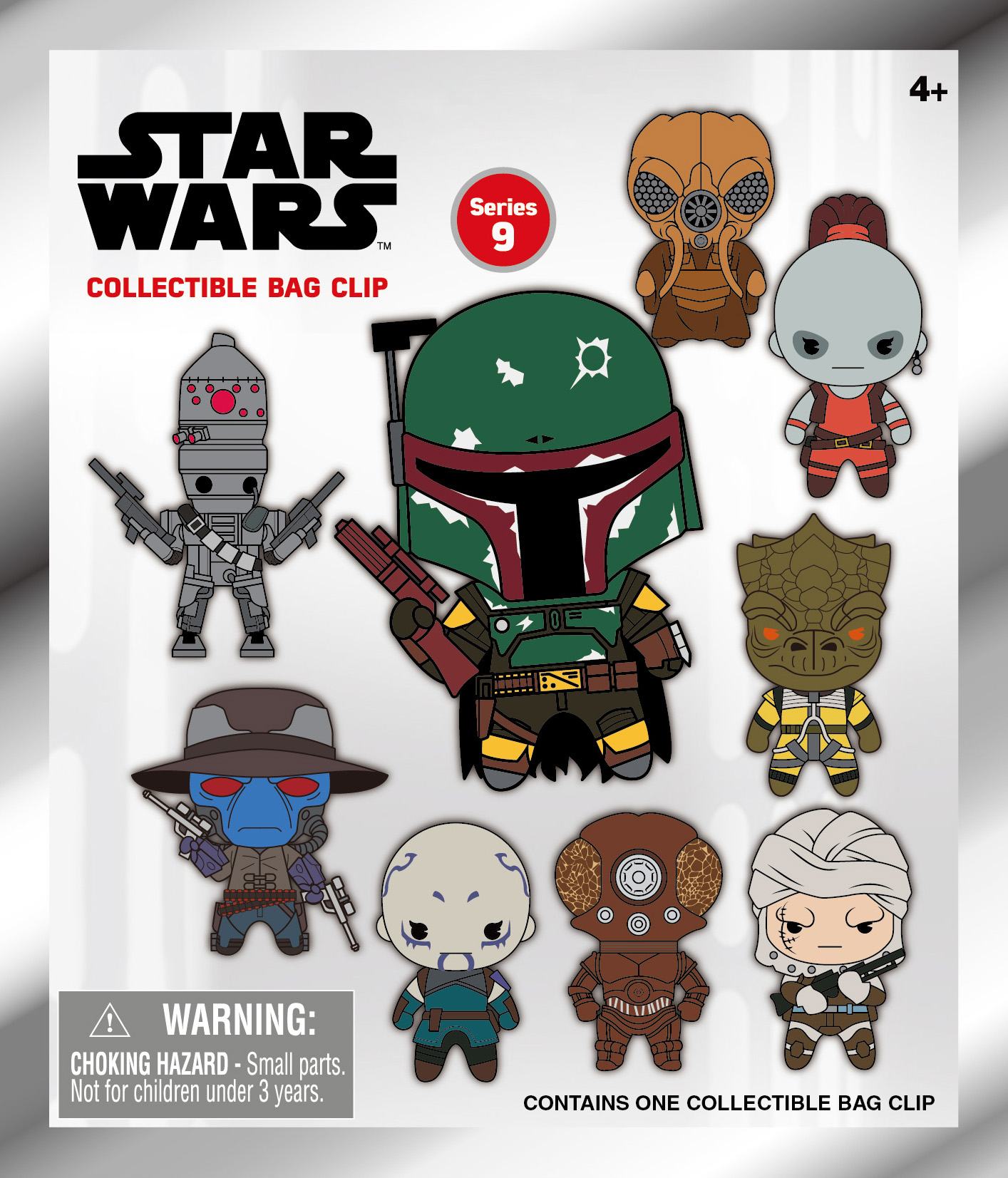 STAR WARS MOST WANTED BOUNTY HUNTERS BAG CLIP BLIND BOX DISPLAY (24)