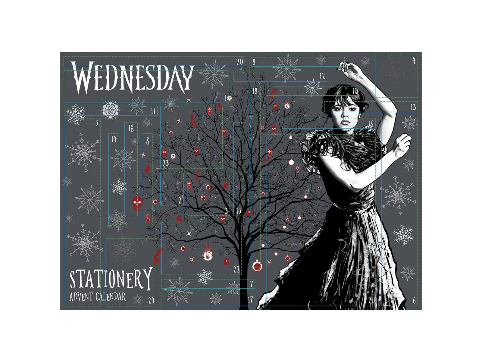 WEDNESDAY ADVENT CALENDAR SATIONERY SET