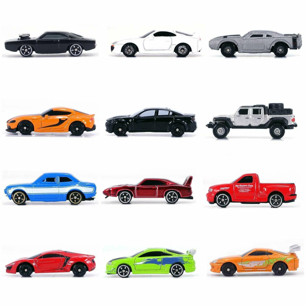 FAST & FURIOUS - Display of Blind Nano Figures - 12 Assortment - 24pc