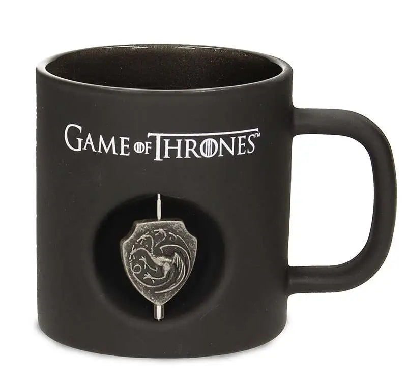 GAME OF T TARG SPIN LOGO BLACK CRYST MUG