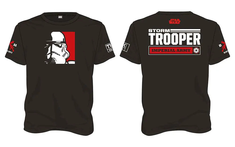 T/S SW STORMTROOPER IMPERIAL ARMY BLACK - S