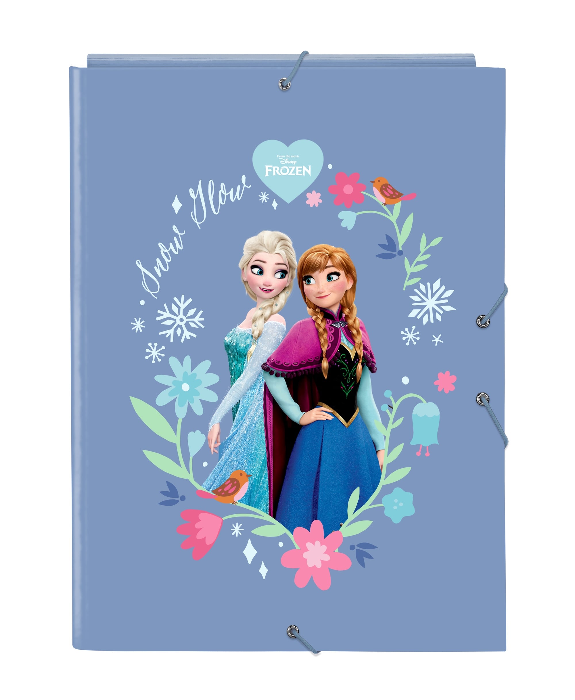 FROZEN - A4 Premium Binder with Flaps & Elastic Band