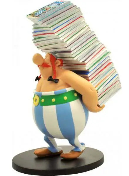 ASTERIX OBELIX PILE OF COMICS COLLECTIBLE FIGURE