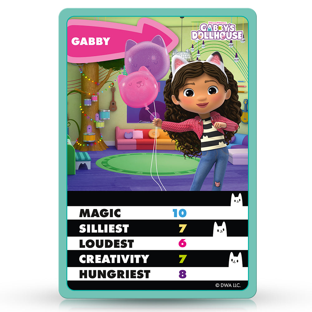 Winning Moves Gabby's Dollhouse -Top Trumps Junior Card Game English