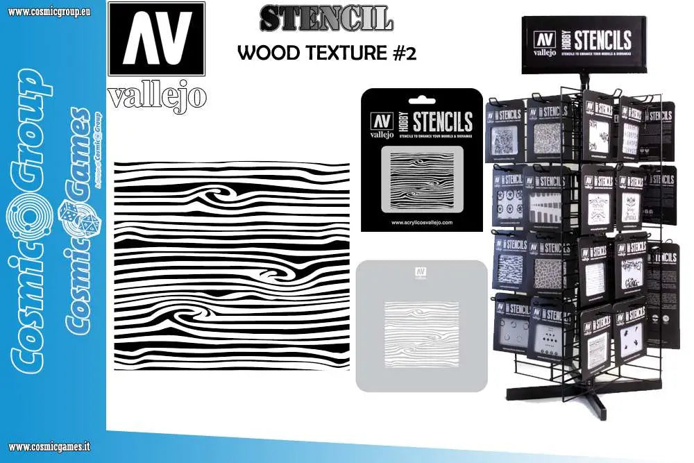 STENCIL STTX007 WOOD TEXTURE # 2