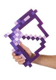MINECRAFT - Purple Enchanted Bow & Arrow '45x32x4cm'