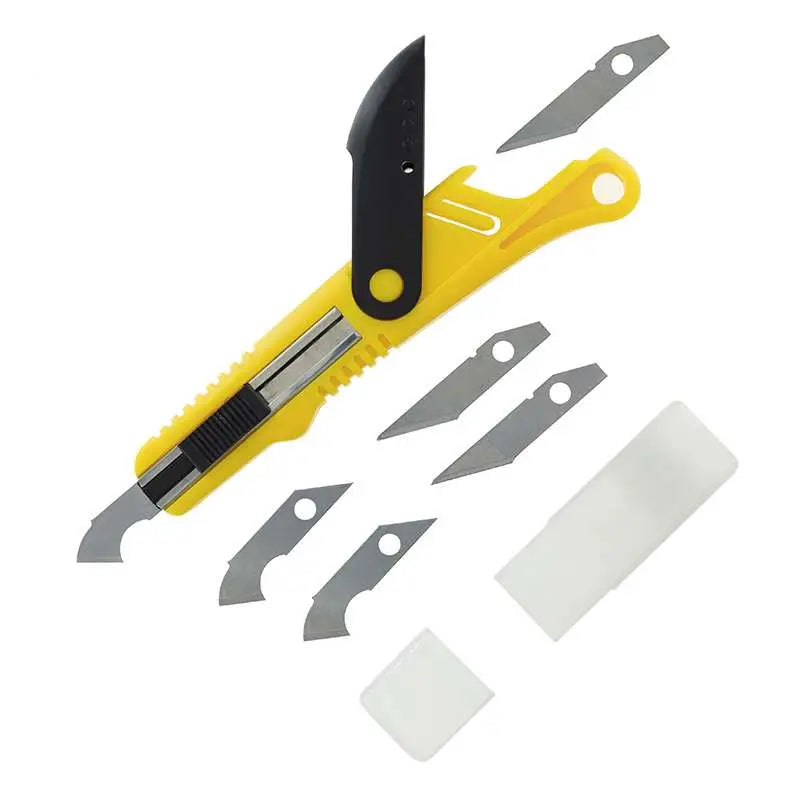 PLASTIC CUTTER SCRIBER TOOL & 5 BLADES