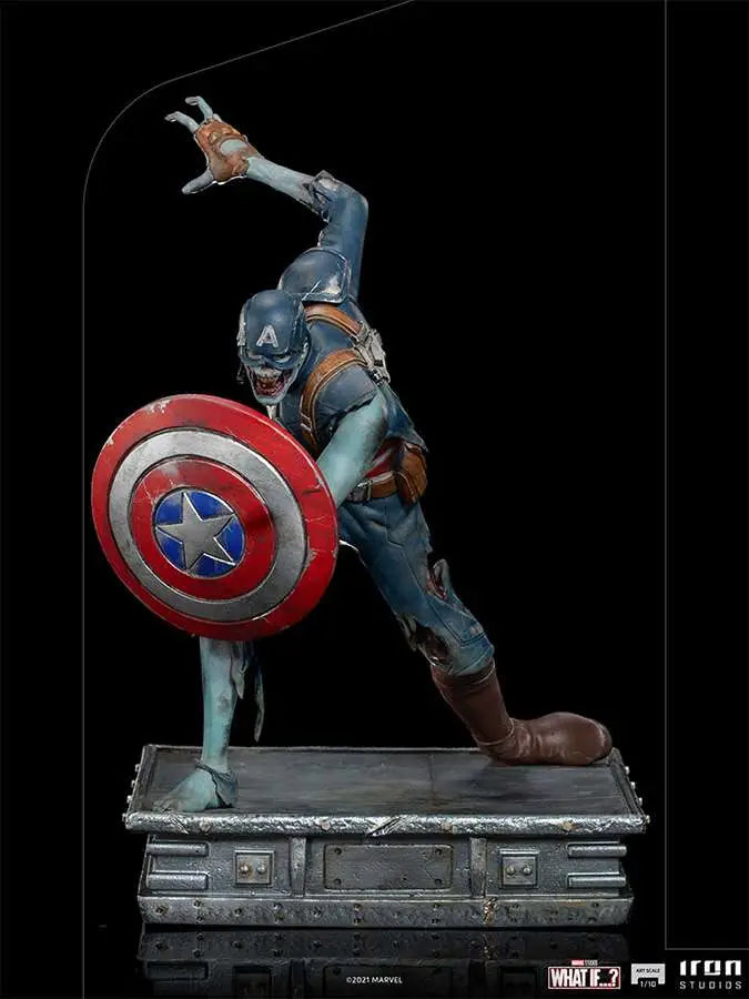 WHAT IF ZOMBIE CAPT AMERICA 1/10 ART ST