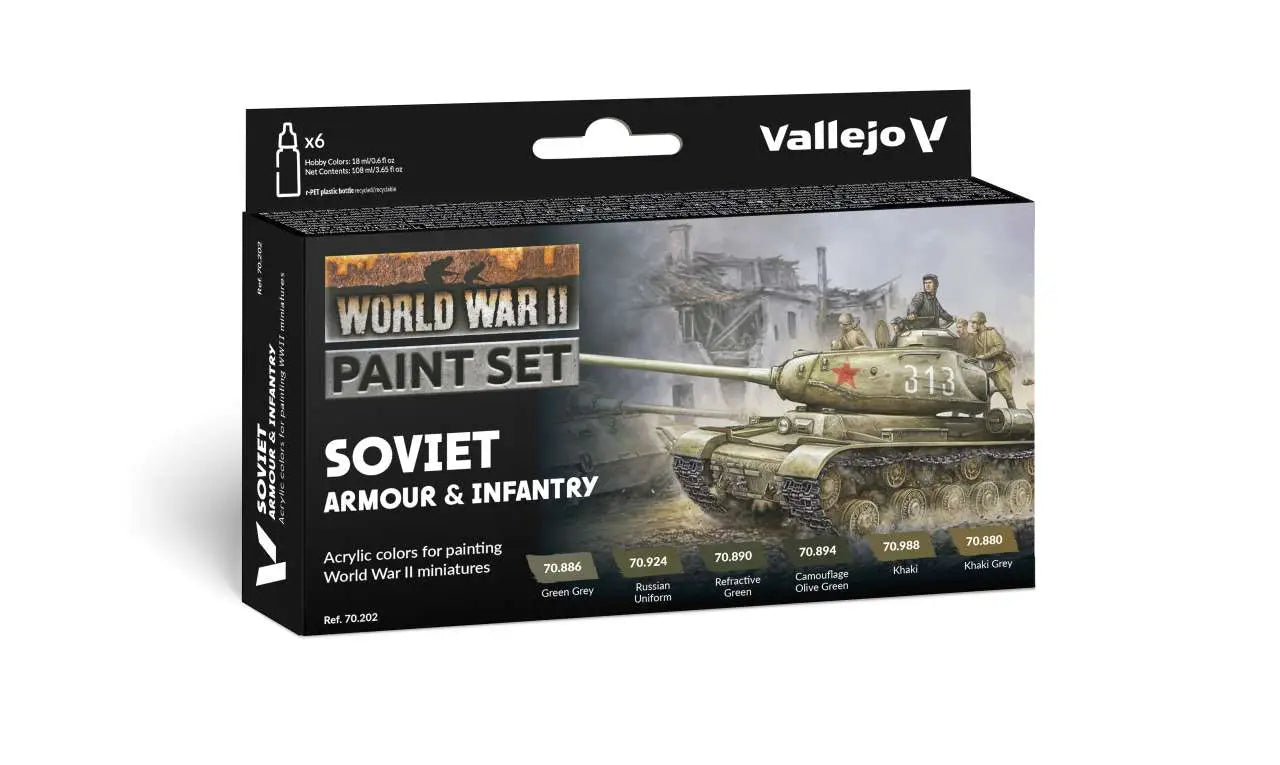SOVIET ARMOUR INFANTRY COLOR SET 70202