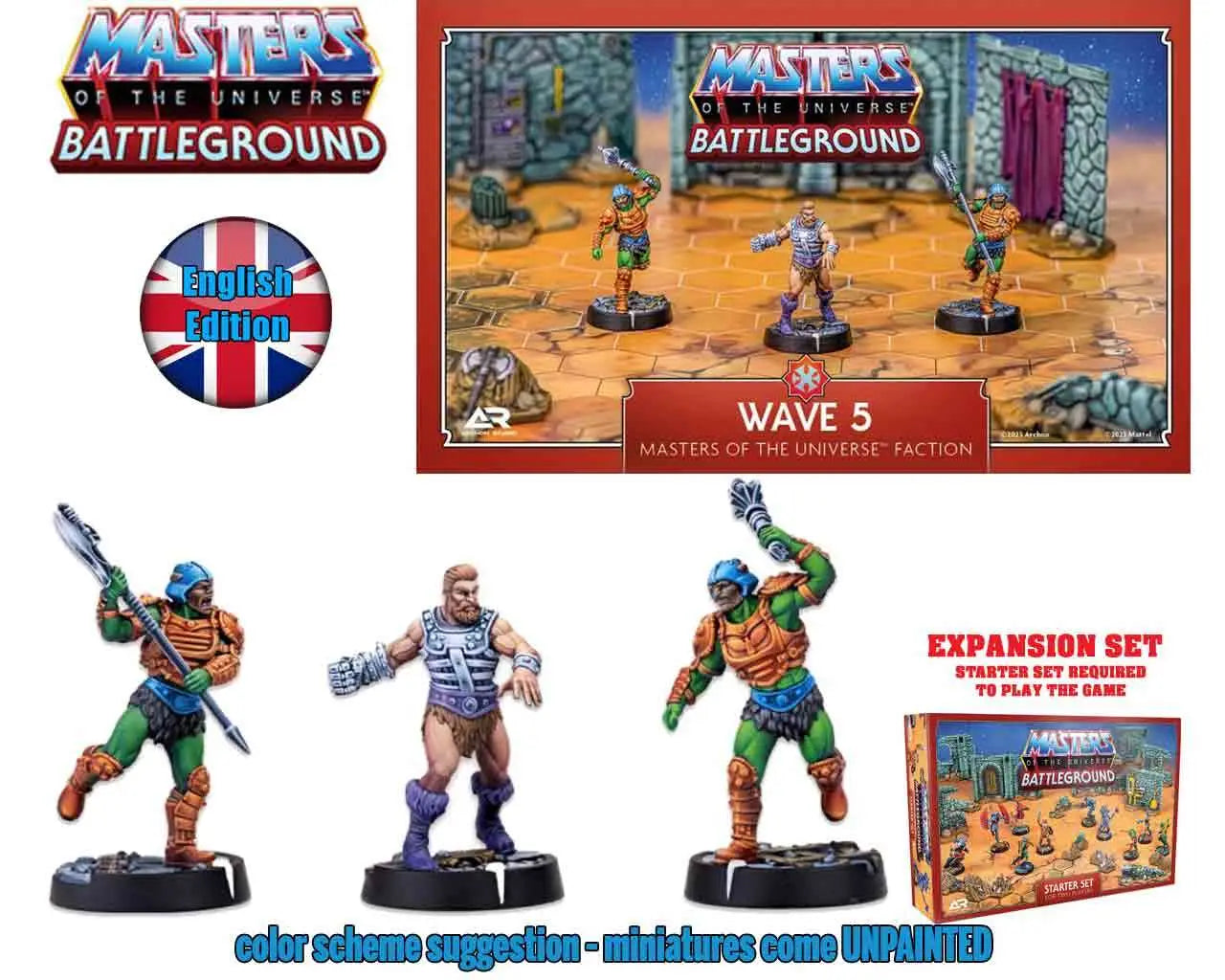 MotU:Battleground - Wave 5 - Masters of the Universe Faction - ENGLISH EDITION