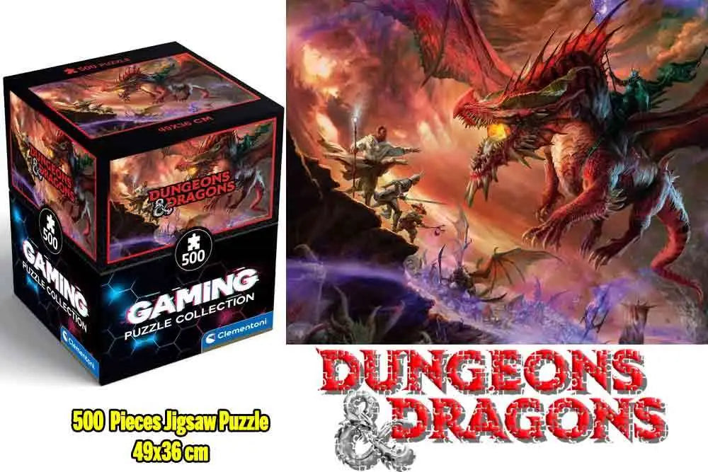 Gaming Puzzle Collection - Cube500 Dungeons & Dragons: Kansaldi on Red Dragon - Jigsaw Puzzle 500 Pcs