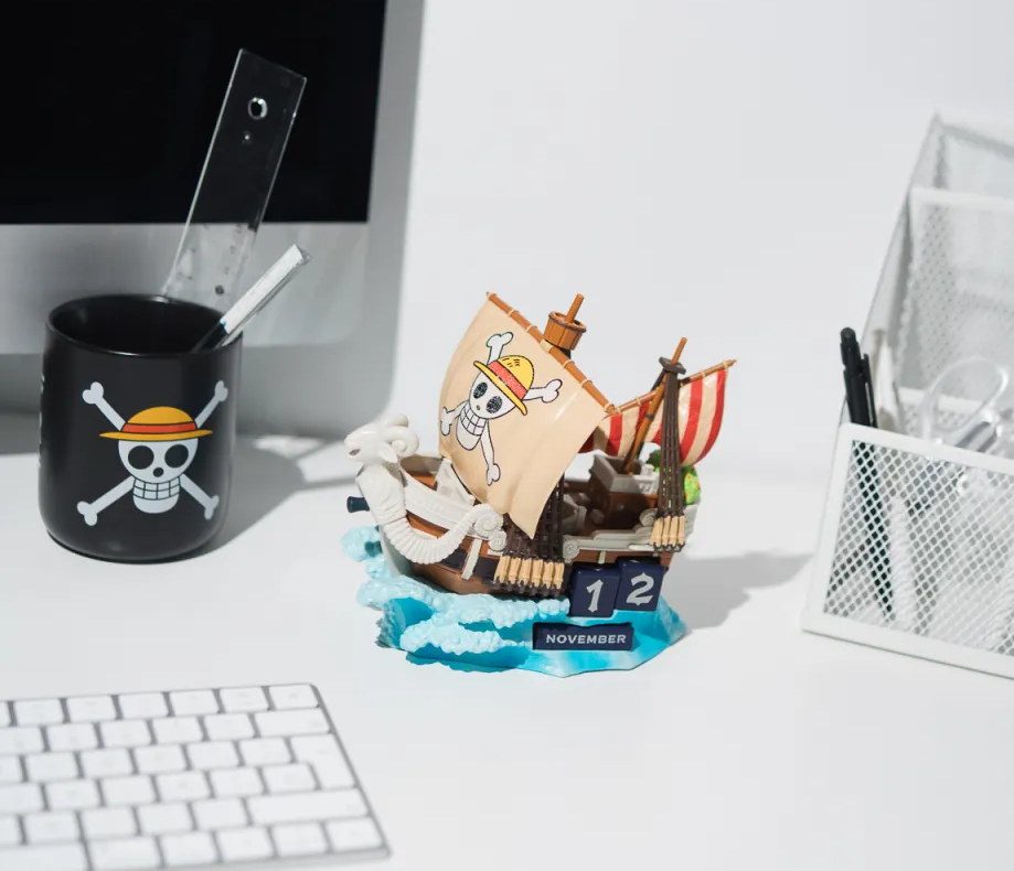 ONE PIECE NETFLIX - Going Merry - Calendrier Perpétuel 3D en Résine