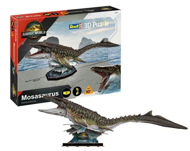 JURASSIC WORLD - Rebirth Mosasaurus - Puzzle 3D xxpcs