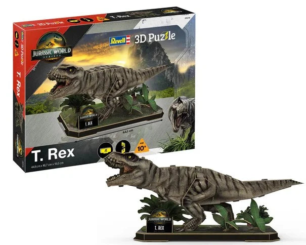 JURASSIC WORLD - T-Rex - Puzzle 3D 45pcs