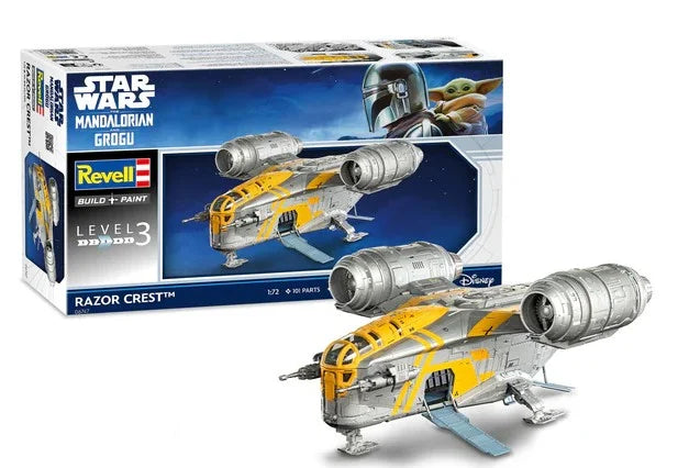 THE MANDALORIAN & GROGU - Razor Crest - Model Kit 1/72