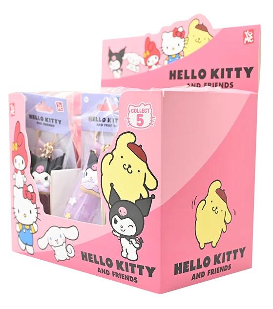 HELLO KITTY - Donuts Series - Assortiment 12 Porte-Clés 15.5cm