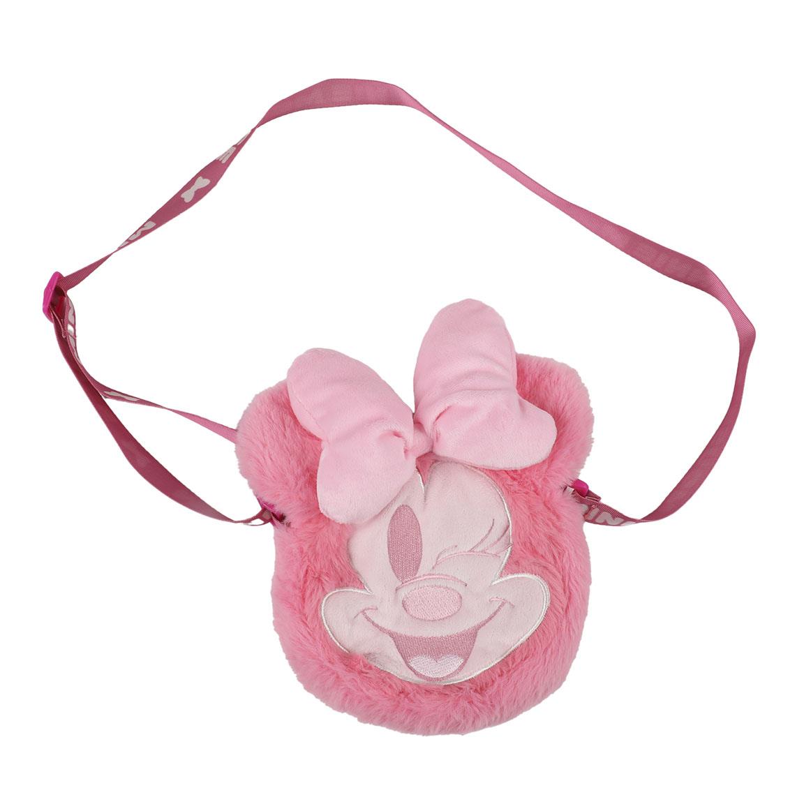 MINNIE - Head - Plush Shoulderbag - 17x14x4cm