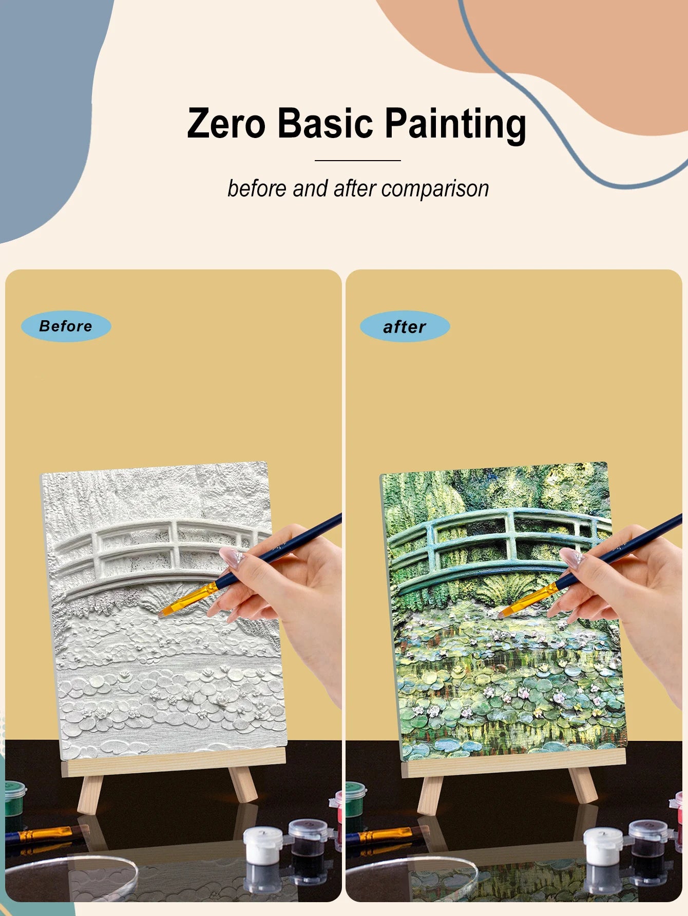 Resin DIY 3D Painting -Water Lily Pond - 13.5x10cm