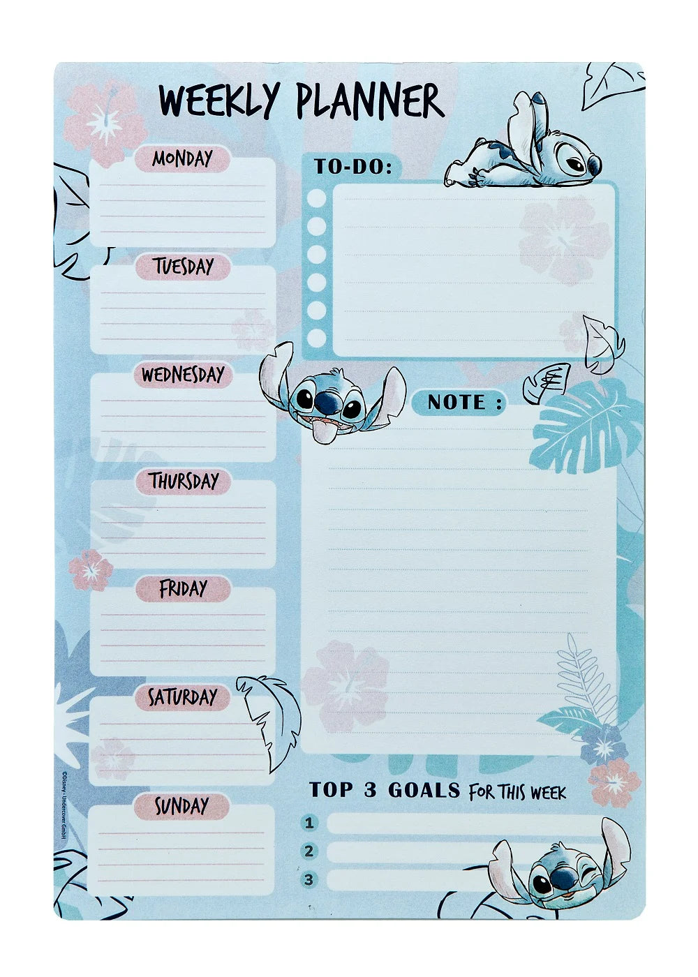 STITCH - Watercolor - Weekly Planner