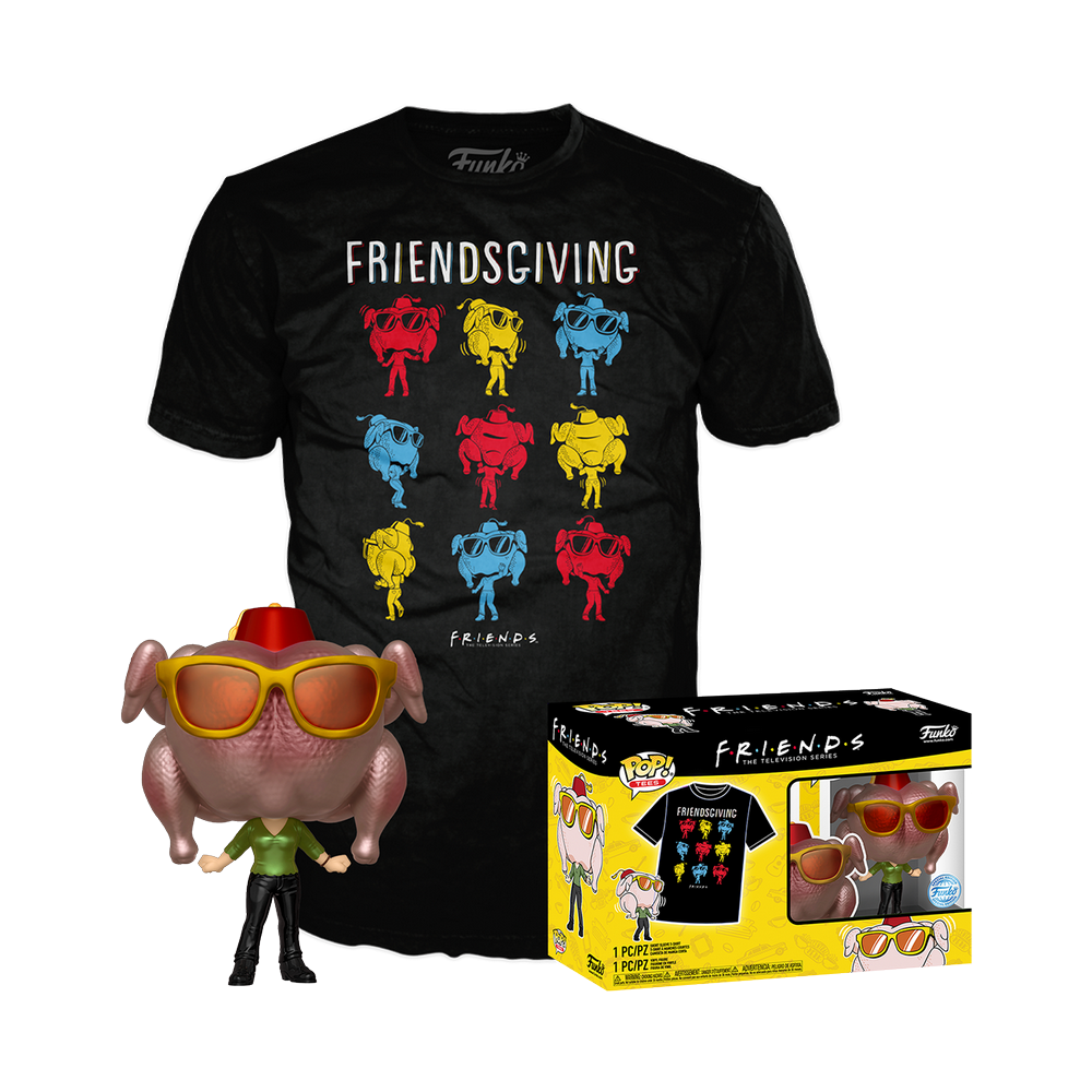 FRIENDS - Booble Head POP N° 706 - Monica W/ Turkey + Tee (L)