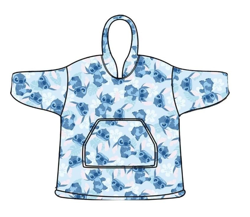 LILO & STITCH - - Stitch - Sweat Poncho - Taille Enfant (7-14 ans)