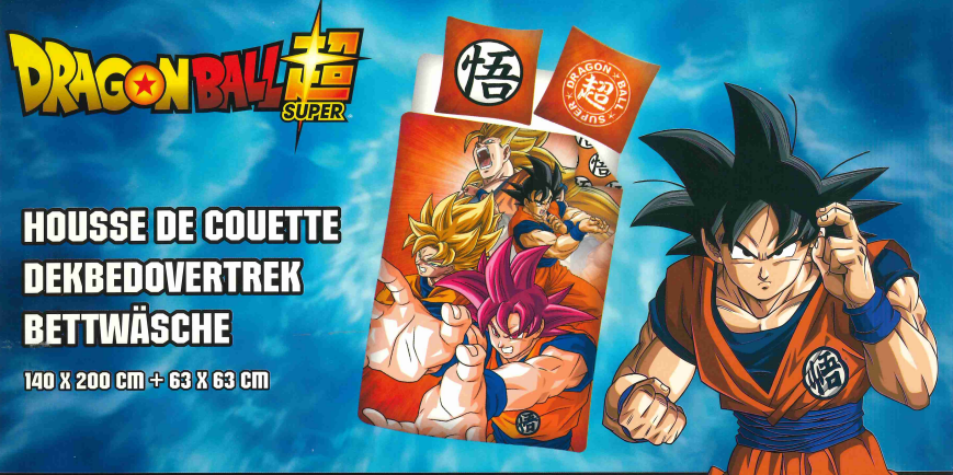 DRAGON BALL SUPER - Goku - Duvet Cover 140x200cm - '100% Polyester'