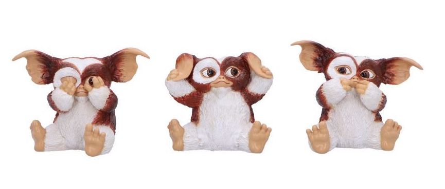 GREMLINS - Gizmo - 3 Statue set 8.2cm