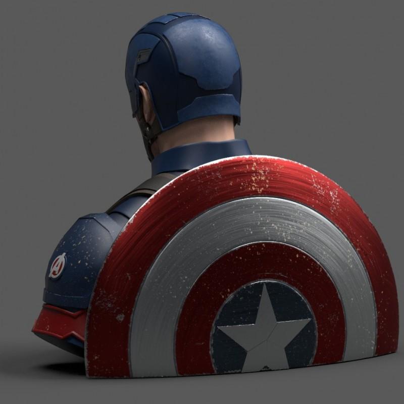 MARVEL - Captain America Avengers Endgame - Tirelire buste 20cm