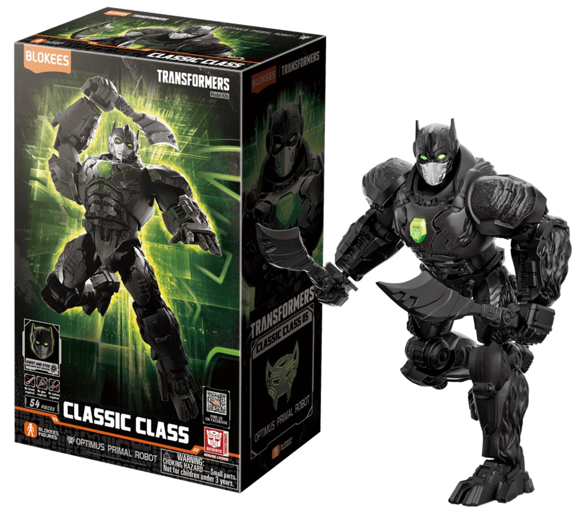 TRANSFORMERS - Optimus Primal Robot - Model Kit Classic Class Blokees