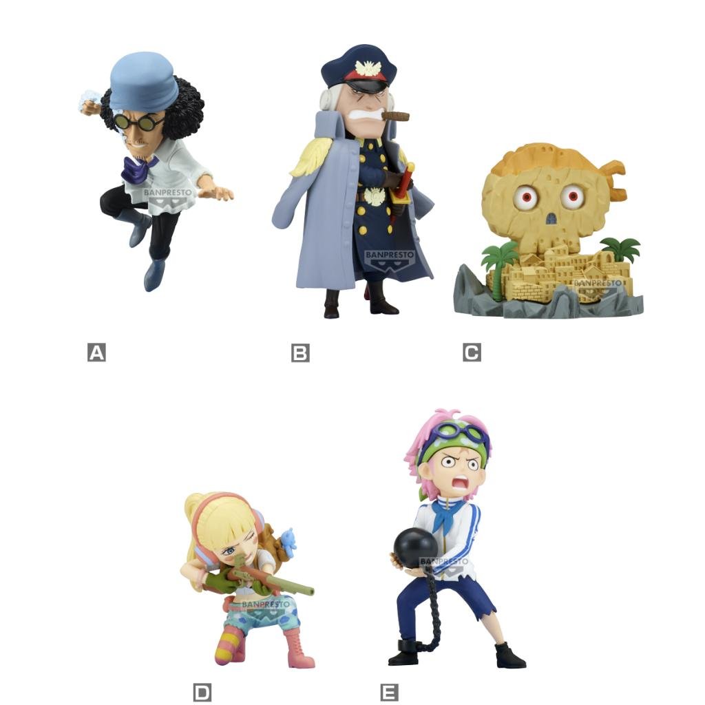 ONE PIECE - WCF Egg Head - Assortiments 12 Figurine 3-7cm
