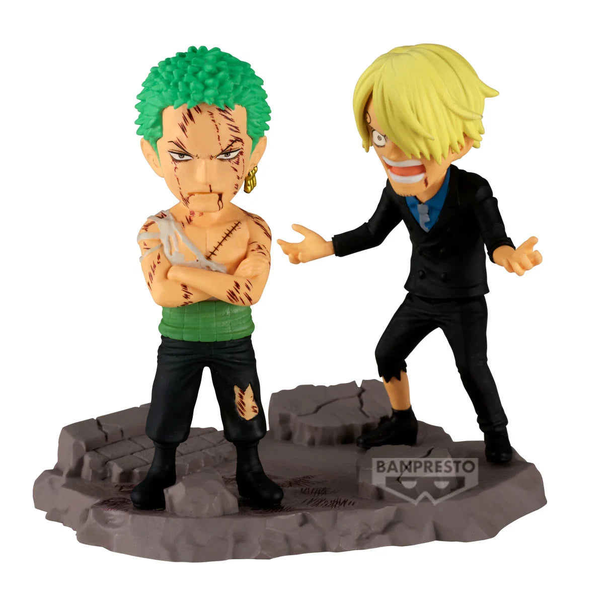 ONE PIECE - Roronoa Zoro & Sanji - Figure WCF Log Stories 8cm