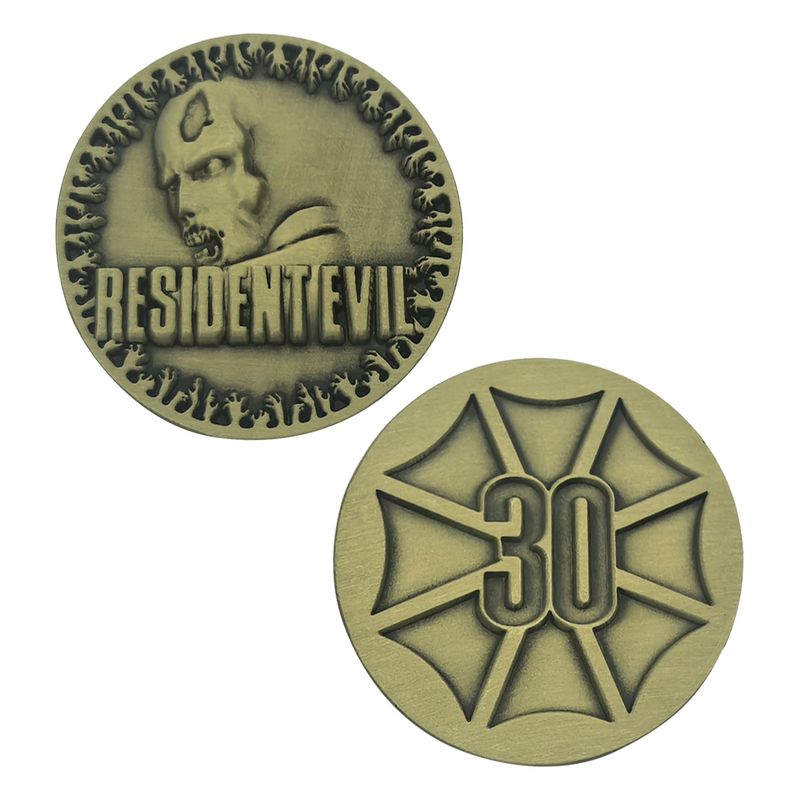 RESIDENT EVIL - 30th Anniversary - Limited Edition Coin -Antique Brass