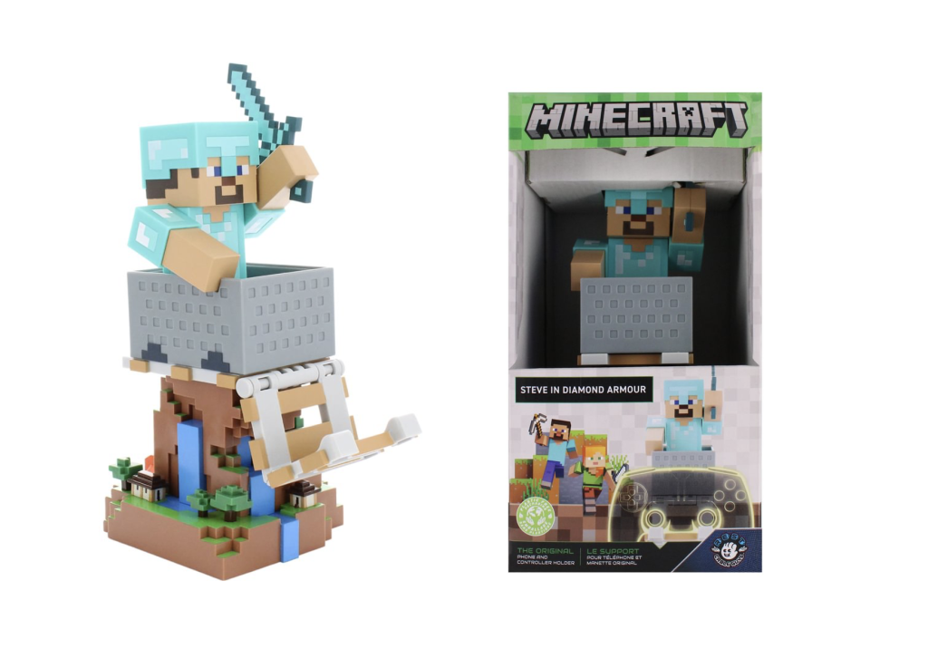 MINECRAFT - Steeve in Armour - Controller & Phone Support - 20cm
