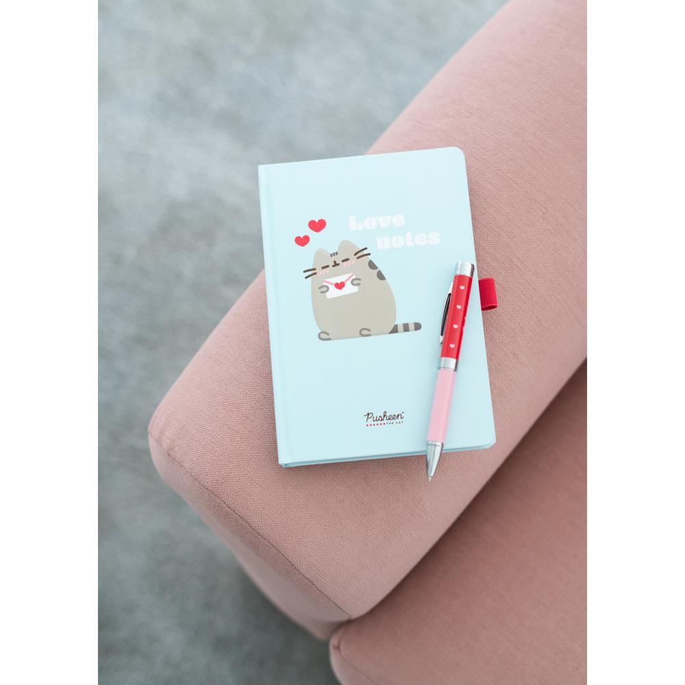PUSHEEN - Love - Notebook + Stylo-Bille Lumineux - Format A5