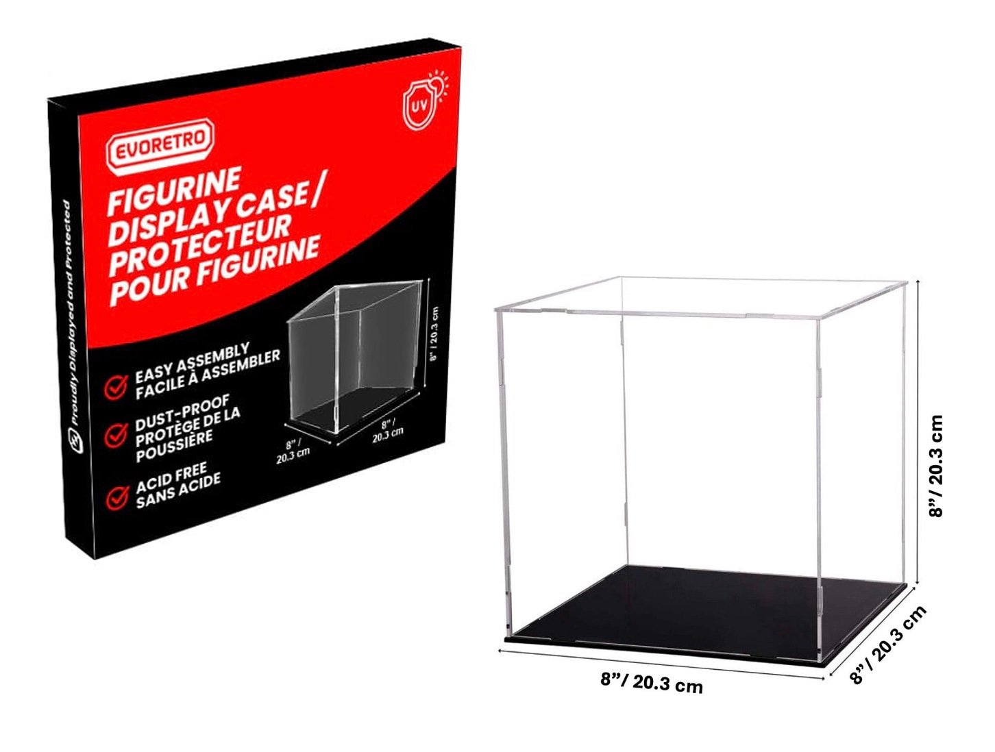 EVORETRO - Coffret modulaire en acylique 20x20x20cm