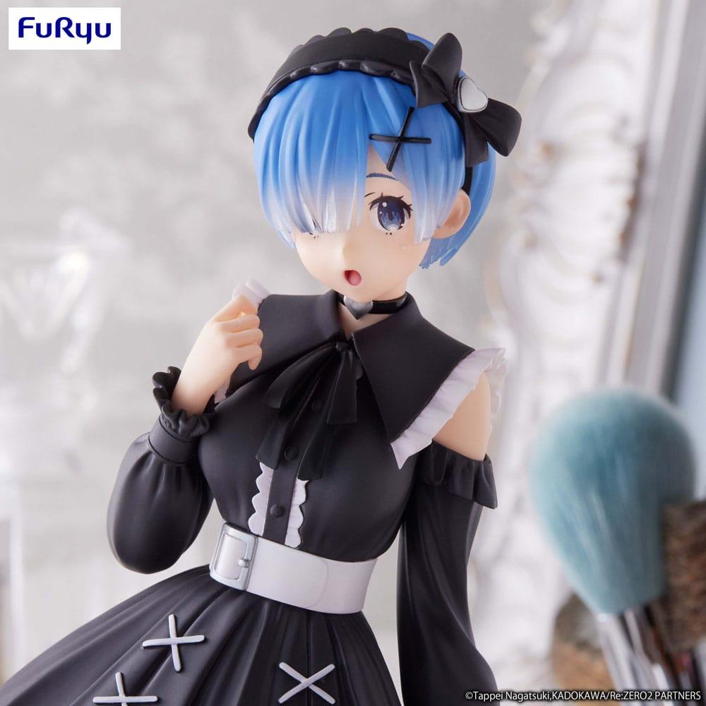 RE ZERO - Rem "Girly Outfit Black" - Statue Trio-Try-It 21cm