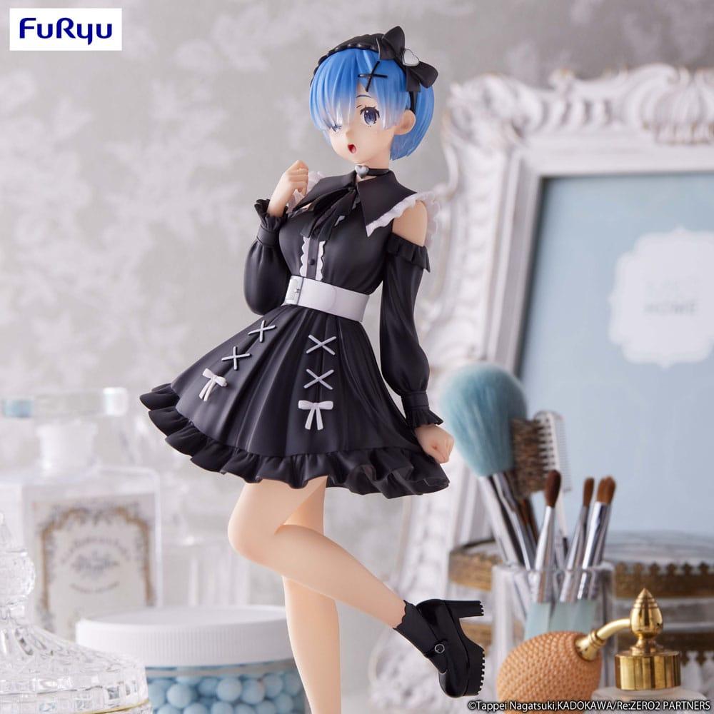RE ZERO - Rem "Girly Outfit Black" - Statue Trio-Try-It 21cm